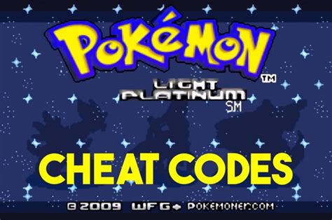 cheats pokemon light platinum|Pokemon Light Platinum Cheats & Gameshark Codes.